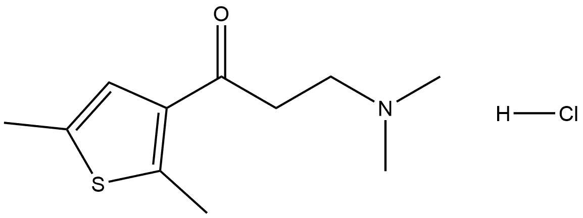 3-(Dimethylamino)-1-(2,5-dimethyl-3-thienyl)-1-propanone Hydrochloride Structure