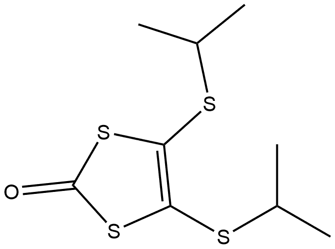 1,3-Dithiol-2-one, 4,5-bis[(1-methylethyl)thio]- Structure