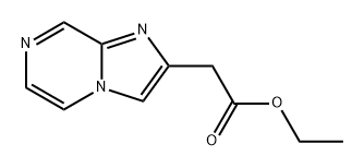 Imidazo[1,2-a]pyrazine-2-acetic acid, ethyl ester Structure