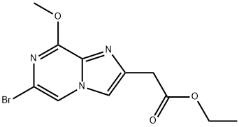 ethyl 6-bromo-8-methoxyimidazo<1,2-a>pyrazine-2-acetate 구조식 이미지