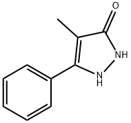 3H-Pyrazol-3-one, 1,2-dihydro-4-methyl-5-phenyl- Structure