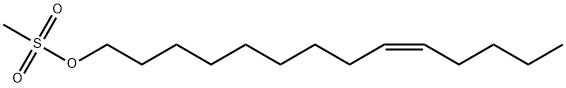 9-Tetradecen-1-ol, 1-methanesulfonate, (9Z)- Structure