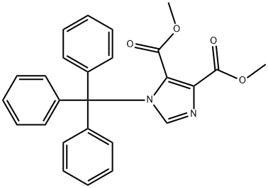 1H-Imidazole-4,5-dicarboxylic acid, 1-(triphenylmethyl)-, 4,5-dimethyl ester Structure