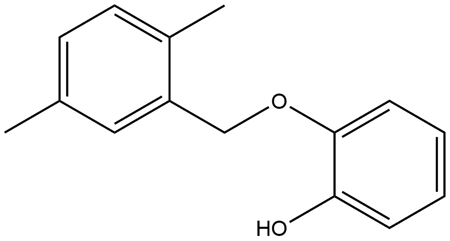 Phenol, 2-[(2,5-dimethylphenyl)methoxy]- Structure