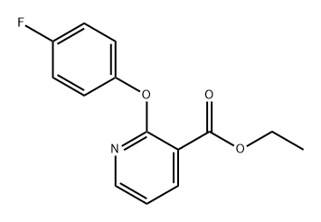 3-Pyridinecarboxylic acid, 2-(4-fluorophenoxy)-, ethyl ester Structure