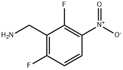 Benzenemethanamine, 2,6-difluoro-3-nitro- Structure