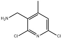 (2,6-Dichloro-4-methylopyridin-3-yl)methanamine Structure