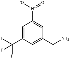Benzenemethanamine, 3-nitro-5-(trifluoromethyl)- Structure