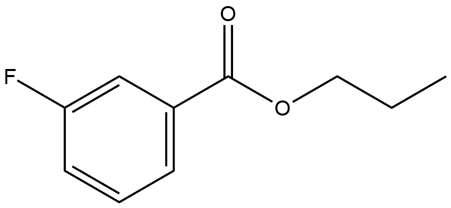 Benzoic acid, 3-fluoro-, propyl ester 구조식 이미지