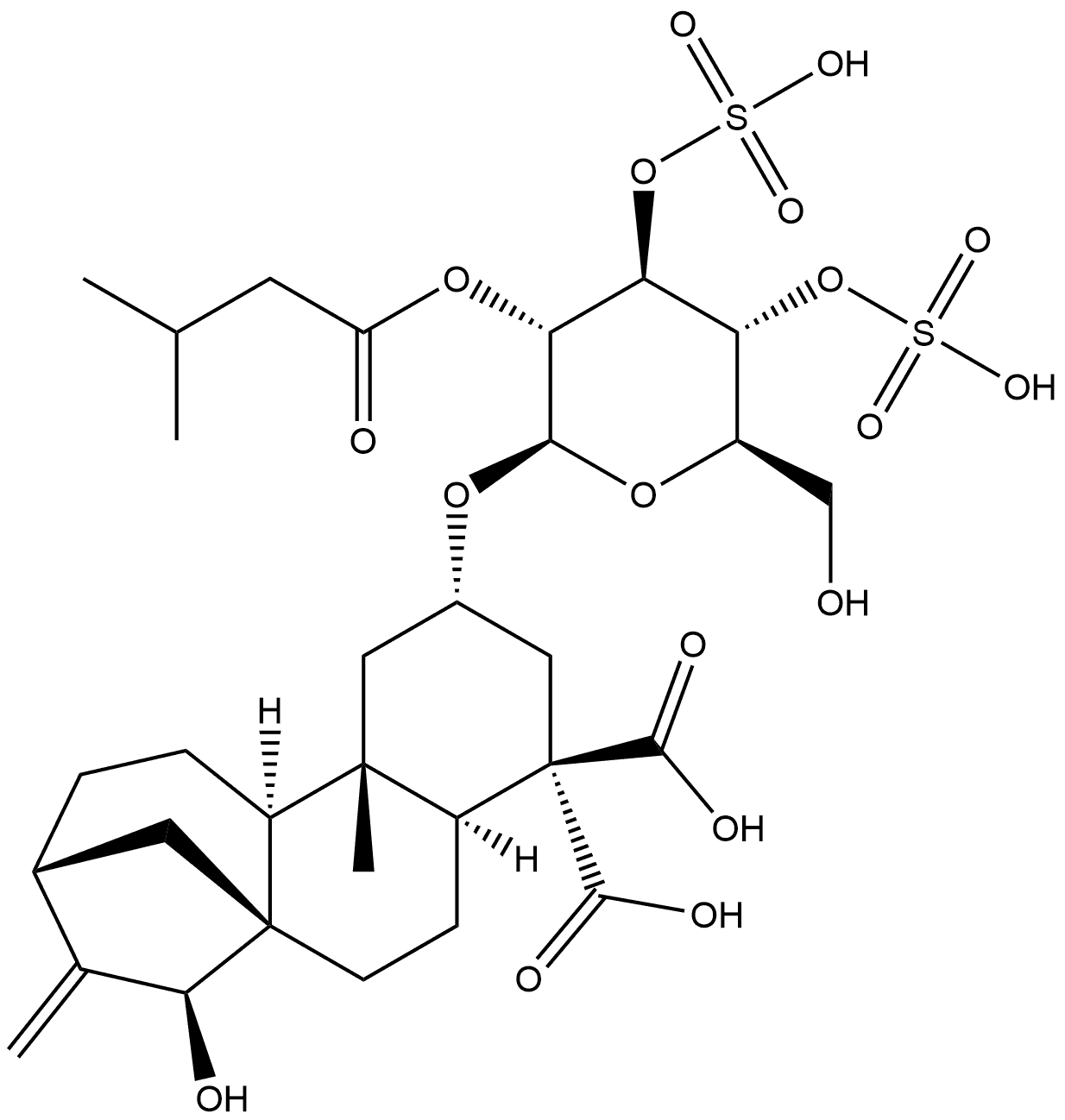 Carboxyatractyloside potassium salt Structure