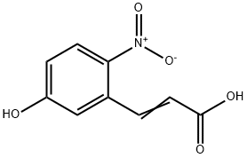 2-Propenoic acid, 3-(5-hydroxy-2-nitrophenyl)- Structure
