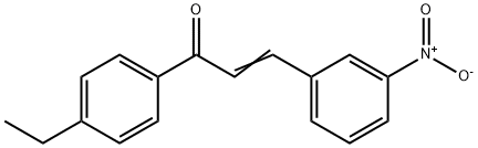 2-Propen-1-one, 1-(4-ethylphenyl)-3-(3-nitrophenyl)- 구조식 이미지