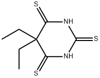 2,4,6(1H,3H,5H)-Pyrimidinetrithione, 5,5-diethyl- Structure