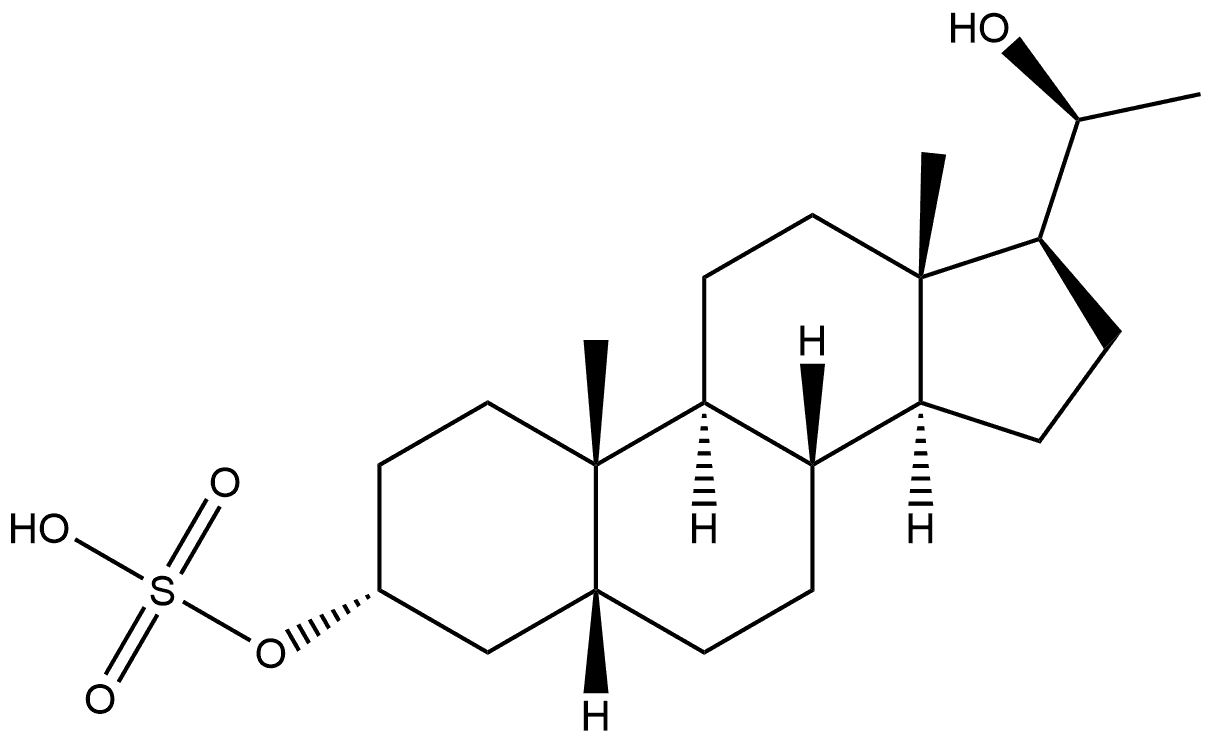 Pregnane-3,20-diol, 3-(hydrogen sulfate), (3α,5β,20S)- (9CI) 구조식 이미지