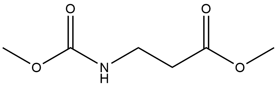 β-Alanine, N-(methoxycarbonyl)-, methyl ester 구조식 이미지