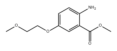 Benzoic acid, 2-amino-5-(2-methoxyethoxy)-, methyl ester 구조식 이미지