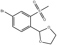 2-(4-Bromo-2-(methylsulfonyl)phenyl)-1,3-dioxolane Structure
