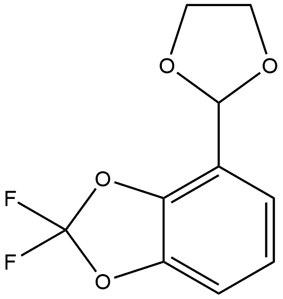 4-(1,3-Dioxolan-2-yl)-2,2-difluoro-1,3-benzodioxole Structure