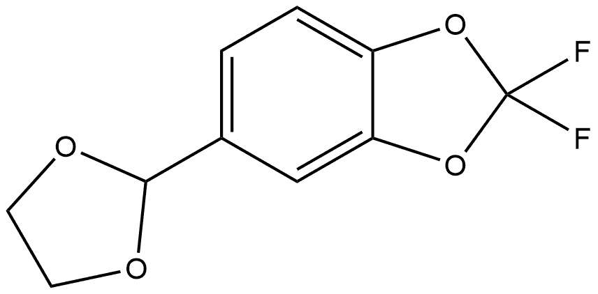 5-(1,3-Dioxolan-2-yl)-2,2-difluoro-1,3-benzodioxole Structure