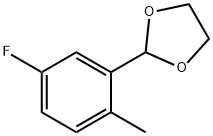 1,3-Dioxolane, 2-(5-fluoro-2-methylphenyl)- Structure