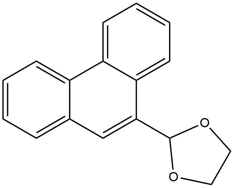 2-(9-Phenanthrenyl)-1,3-dioxolane Structure