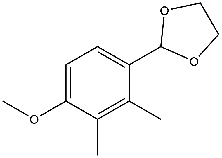 2-(4-Methoxy-2,3-dimethylphenyl)-1,3-dioxolane Structure