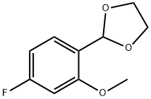 2-(4-Fluoro-2-methoxyphenyl)-1,3-dioxolane Structure