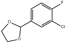 2-(3-Chloro-4-fluorophnyl)-1,3-dioxolan Structure