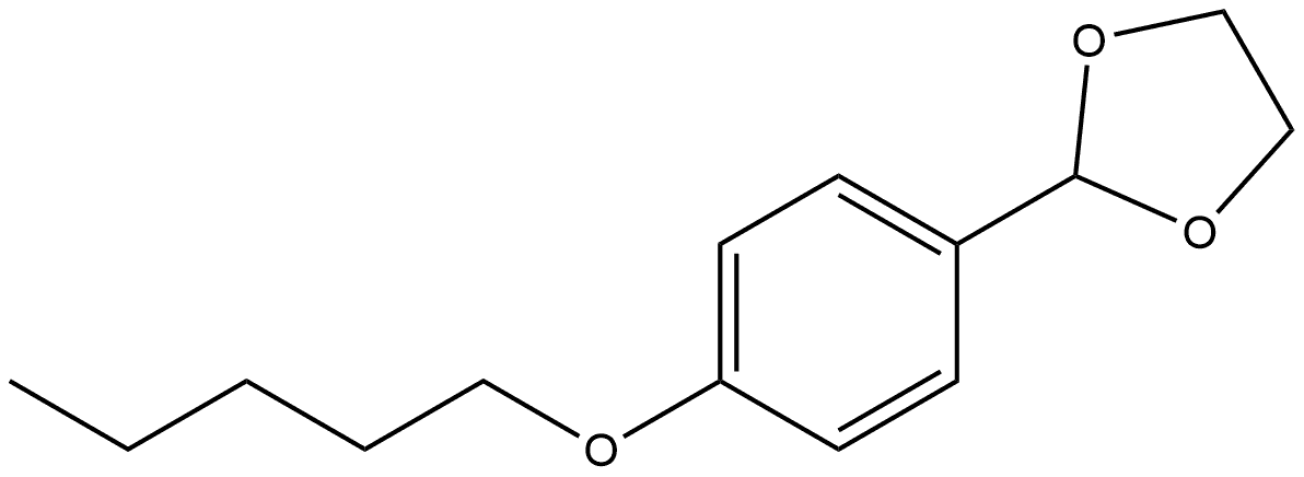 2-[4-(Pentyloxy)phenyl]-1,3-dioxolane Structure