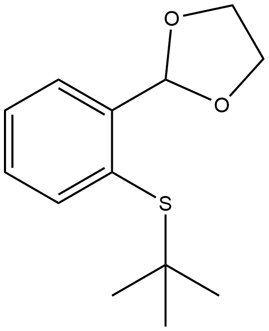 2-[2-[(1,1-Dimethylethyl)thio]phenyl]-1,3-dioxolane Structure