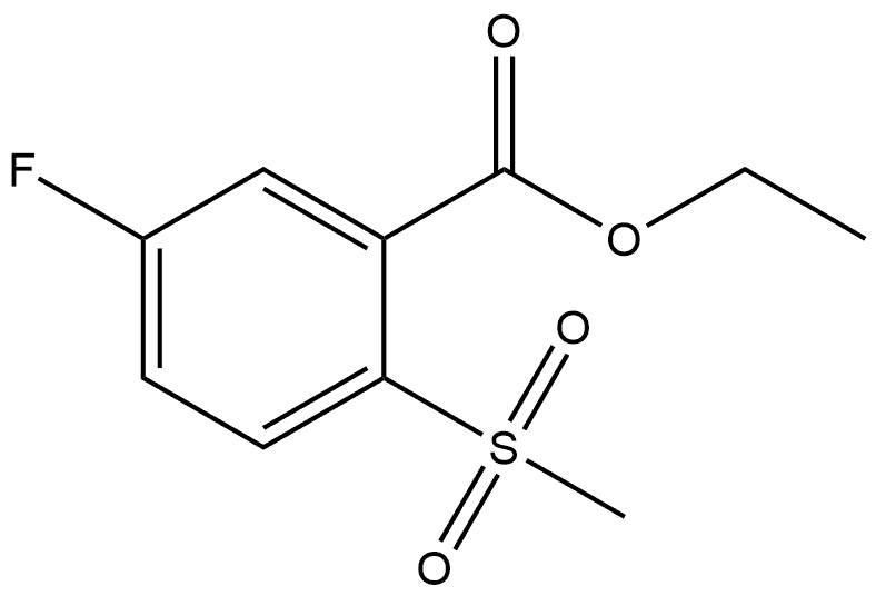 Ethyl 5-fluoro-2-(methylsulfonyl)benzoate Structure