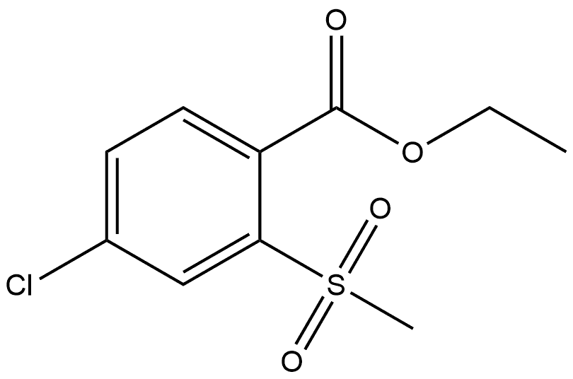 Ethyl 4-chloro-2-(methylsulfonyl)benzoate 구조식 이미지