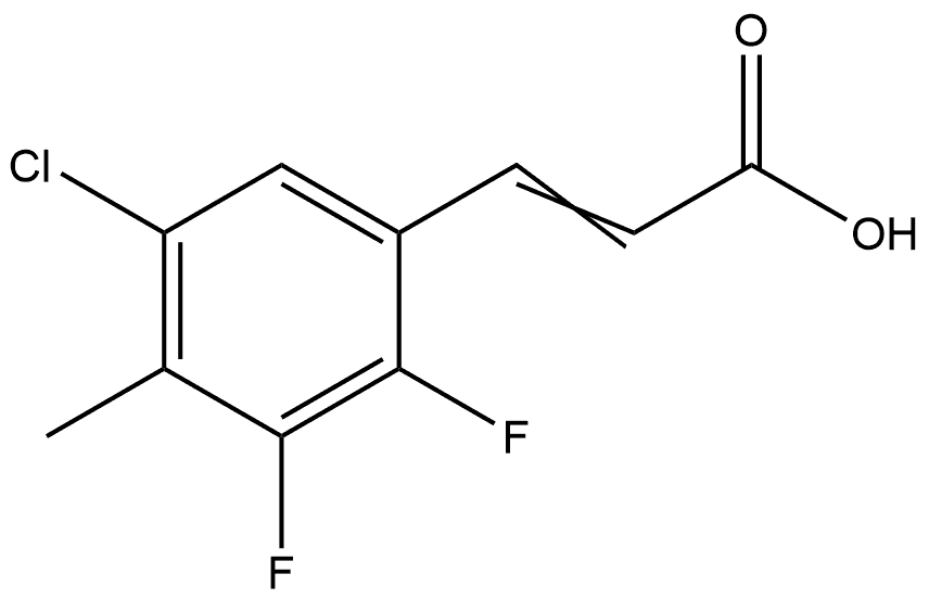 3-(5-Chloro-2,3-difluoro-4-methylphenyl)-2-propenoic acid Structure