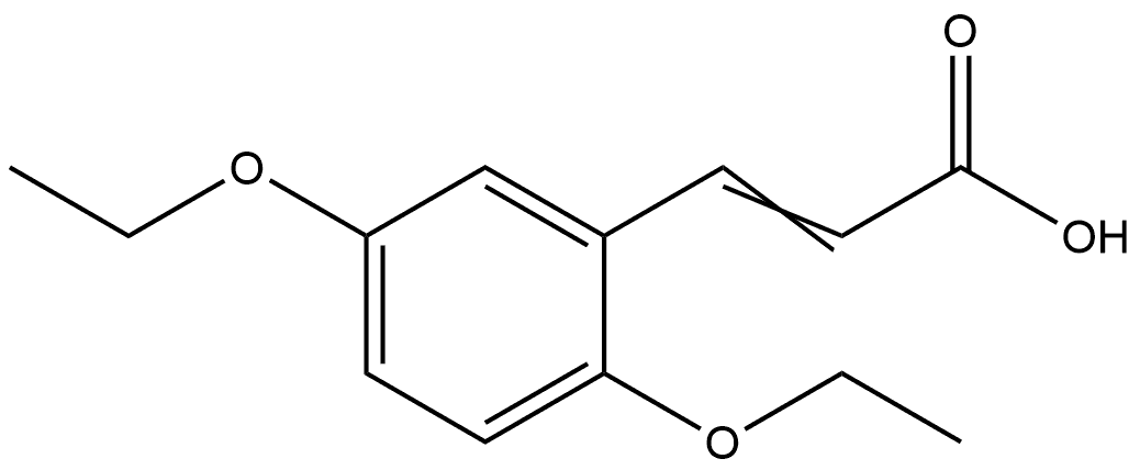 3-(2,5-Diethoxyphenyl)-2-propenoic acid Structure