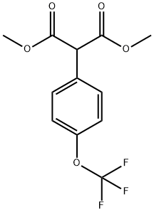 1,3-Dimethyl 2-[4-(trifluoromethoxy)phenyl]propanedioate Structure