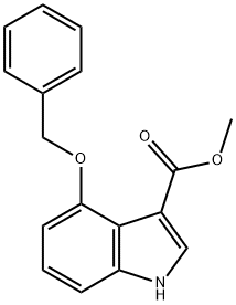 1H-Indole-3-carboxylic acid, 4-(phenylmethoxy)-, methyl ester Structure