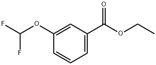 Benzoic acid, 3-(difluoromethoxy)-, ethyl ester Structure