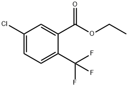 Benzoic acid, 5-chloro-2-(trifluoromethyl)-, ethyl ester Structure