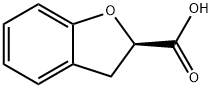 2-Benzofurancarboxylic acid, 2,3-dihydro-, (2R)- Structure