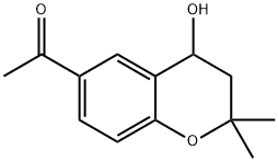 Ethanone, 1-(3,4-dihydro-4-hydroxy-2,2-dimethyl-2H-1-benzopyran-6-yl)- Structure