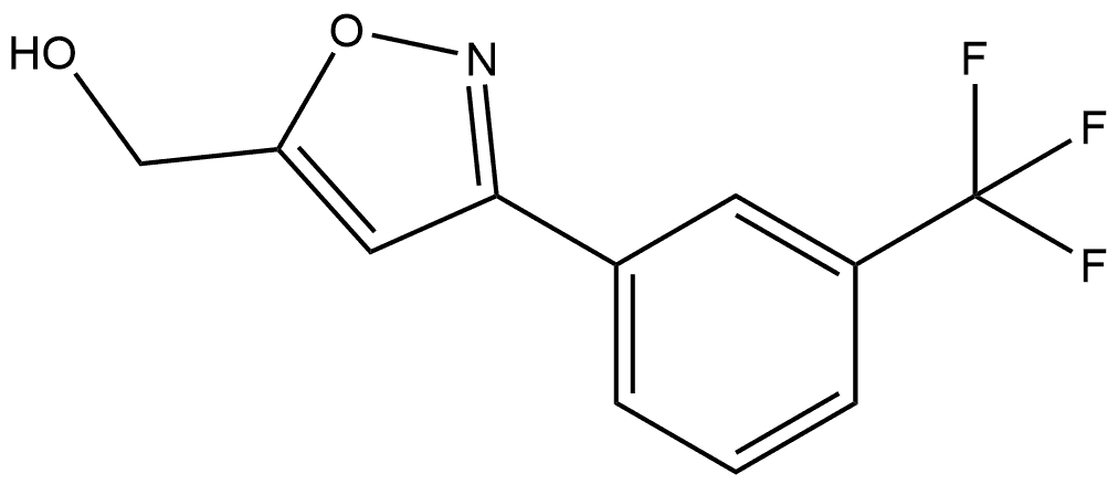 (3-(3-(TRIFLUOROMETHYL)PHENYL)ISOXAZOL-5-YL)METHANOL Structure