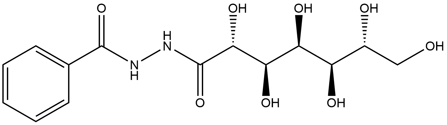 D-glycero-D-gulo-Heptonic acid, 2-benzoylhydrazide (9CI) Structure