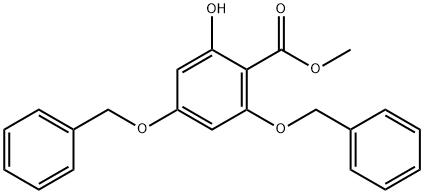 Methyl 4,6-Bisbenzyloxy-2-hydroxybenzoate 구조식 이미지