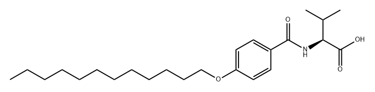 L-Valine, N-[4-(dodecyloxy)benzoyl]- Structure