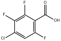 Benzoic acid, 4-chloro-2,3,6-trifluoro- Structure