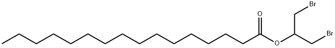 Hexadecanoic acid, 2-bromo-1-(bromomethyl)ethyl ester 구조식 이미지