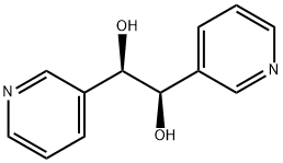 1,2-Ethanediol, 1,2-di-3-pyridinyl-, (1R,2R)- Structure