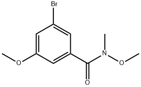 Benzamide, 3-bromo-N,5-dimethoxy-N-methyl- Structure