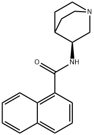 1-Naphthalenecarboxamide, N-(3S)-1-azabicyclo[2.2.2]oct-3-yl- Structure