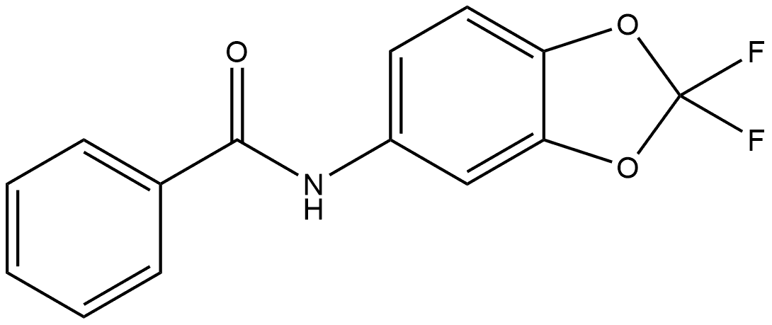 N-(2,2-Difluoro-1,3-benzodioxol-5-yl)benzamide Structure